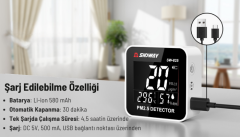SNDWAY SW-825 PM2.5 Partikül Ölçer | Sıcaklık ve Nem Monitörü