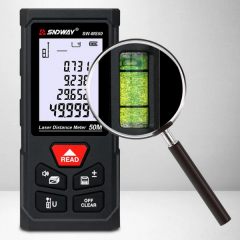SNDWAY SW-MS50 50 Metre Lazermetre | Alan Hacim Pisagor Ölçümlü Lazer Mesafe Ölçer