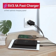 Ugreen Hızlı Şarj Cihazı 2.4Amper  3 USB 'li