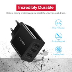 Ugreen Hızlı Şarj Cihazı 2.4Amper  3 USB 'li