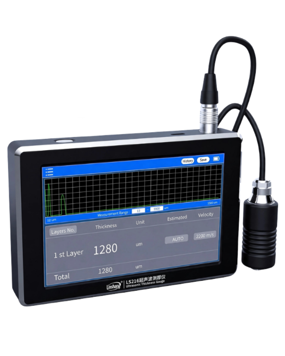 Linshang LS216 Çok Katmanlı Ultrasonik Kalınlık Ölçer