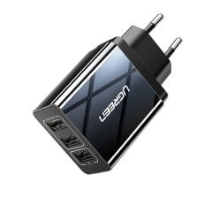 Ugreen Hızlı Şarj Cihazı 2.4Amper  3 USB 'li