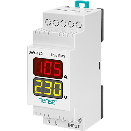 DAV-120 Direct Ampermetre ve Voltmetre – 2×3 Hane LED Display Ekranlı Akım ve Gerilim Ölçüm Cihazı