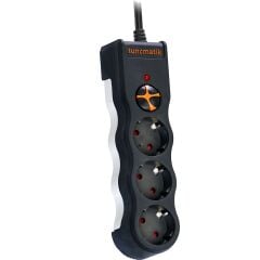 Tunçmatik TSK19009 3’lü Akım Korumalı Priz Kablolu Siyah ve Beyaz Renk Seçenekli