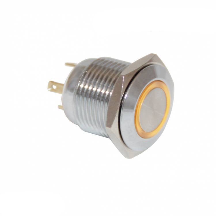 16 mm Metal Ledli Yaylı Buton