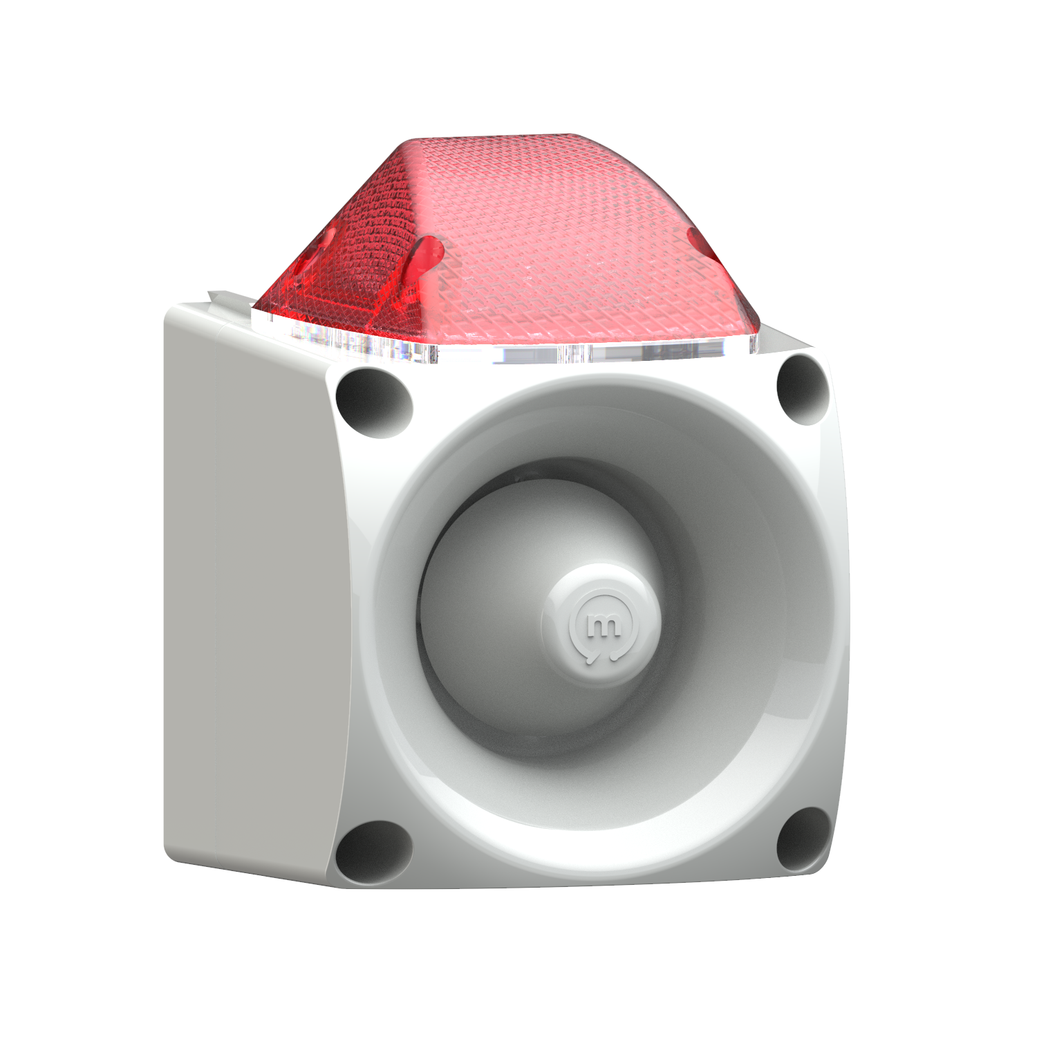 ENDÜSTRİYEL LED IŞIKLI SİREN GRİ GÖVDE MS 3050.1.11.12-30VDC