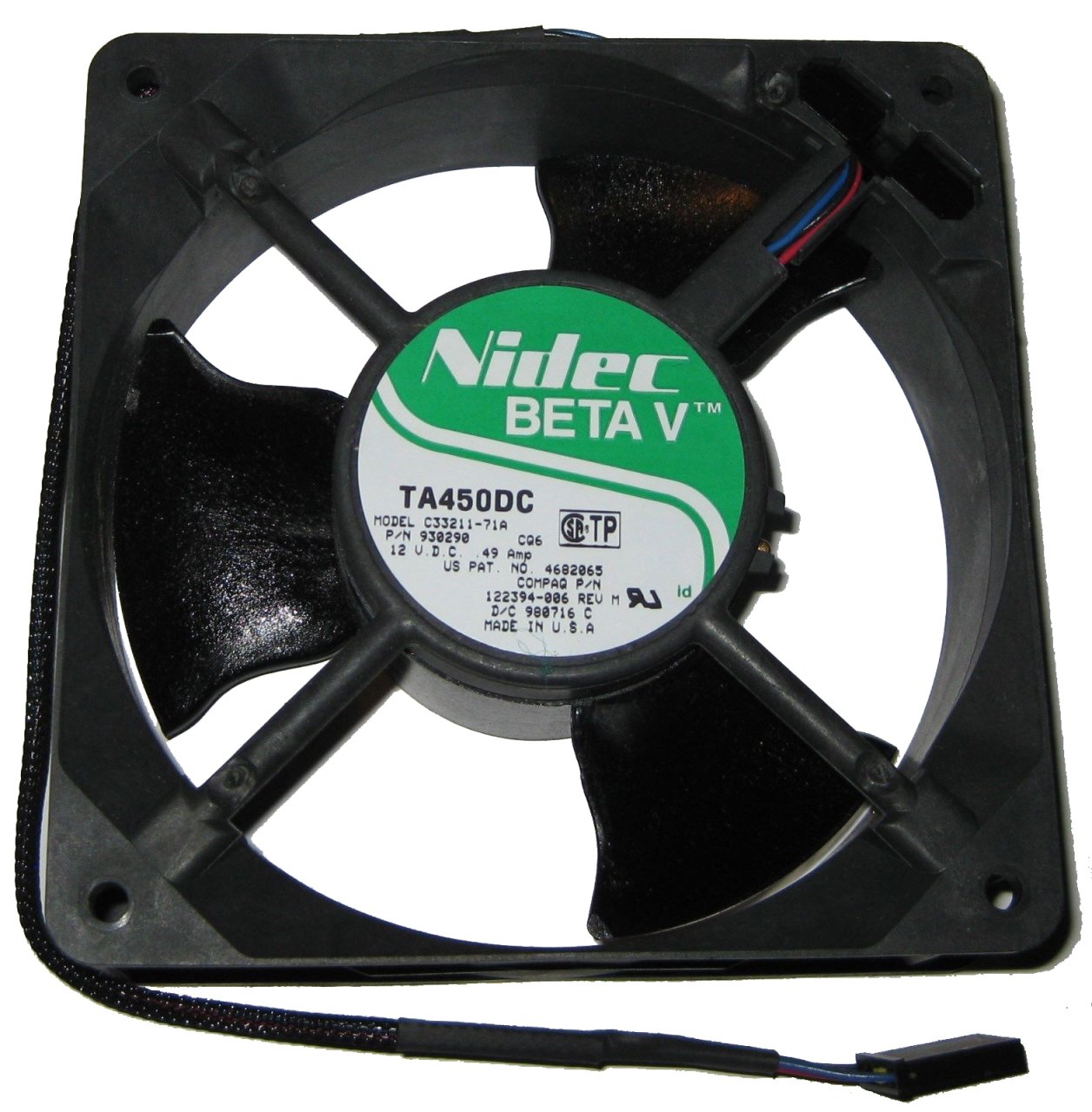 Nidec Beta V C33211-71A 12vdc 120mm x 38mm Fan