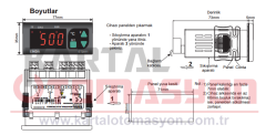 Enda ETS1410-LV Dijital Takometre 10-30V DC / 8-24V AC