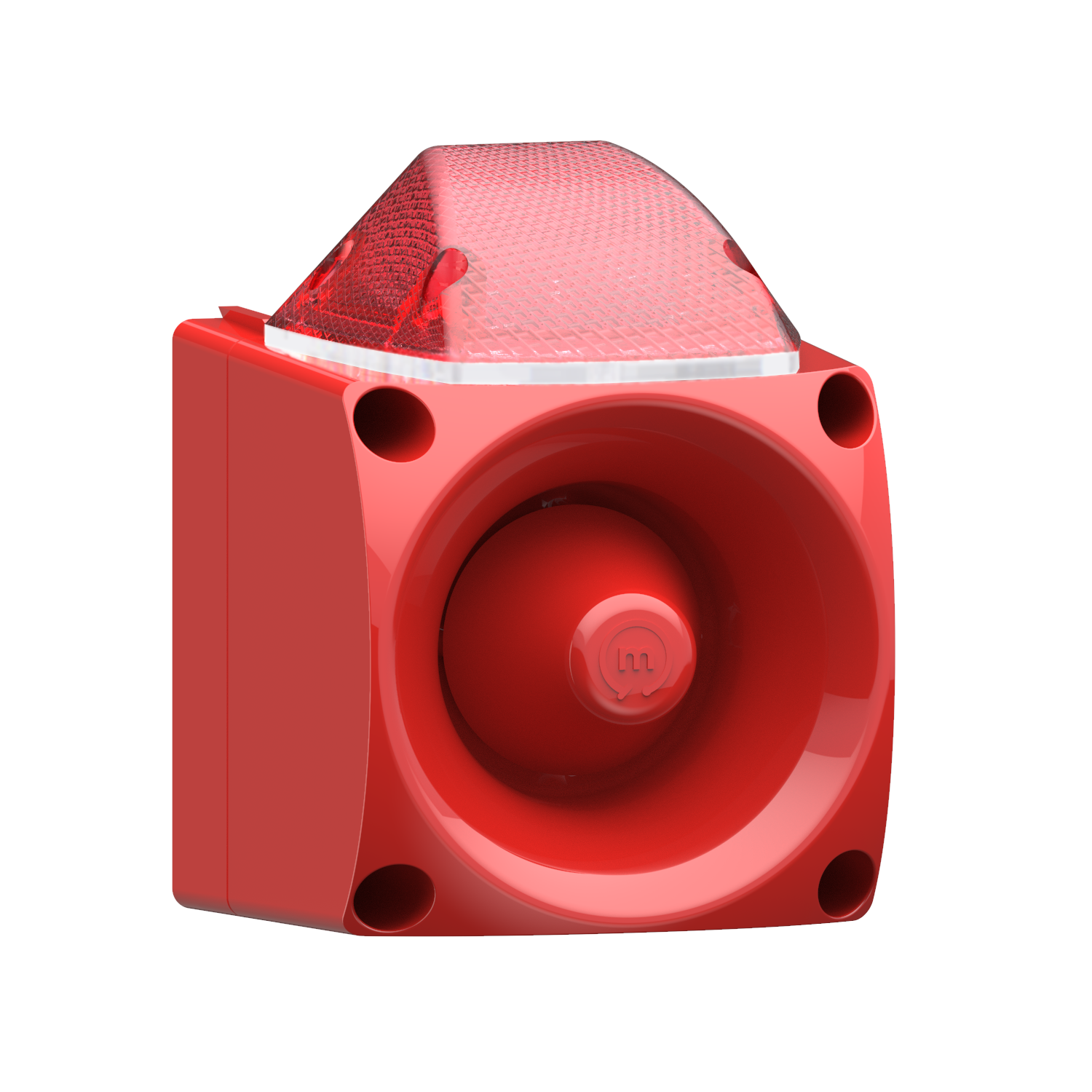 ENDÜSTRİYEL LED IŞIKLI SİREN KIRMIZI GÖVDE MS 3050.1.10.220VAC