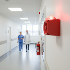 ENDÜSTRİYEL LED USB MP3 ÖZELLİKLİ SİREN KIRMIZI GÖVDE MS 3051.1.10.12-30VDC