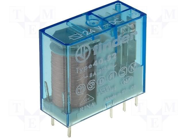40.52.9.024.0000 Serisi 24V DC Minyatür Pcb Röle