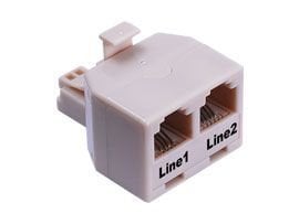 6P 4C Line1 Line2 Telefon Adaptörü 10 Adet