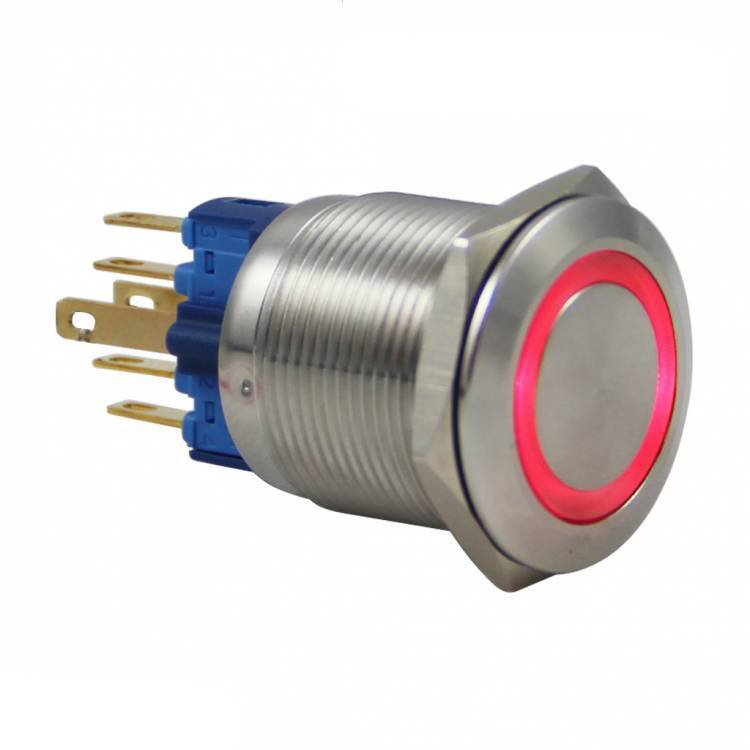22 mm Metal Ledli Yaylı Buton