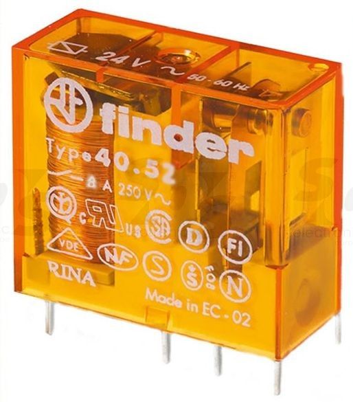40.52.8.012 Serisi 12V AC Minyatür Pcb Röle