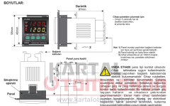 ET4420 230VAC-RS PID Dijital Termostat 48x48mm