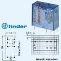 40.52.8.230 Serisi 230V AC Minyatür Pcb Röle