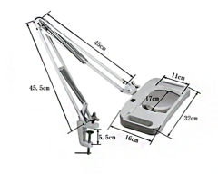 Bakon BK500D-5X LED Akrobat Büyüteç