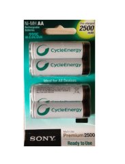Sony Ni-MH AA 2500mAh Rechargeable Şarjlı Pil