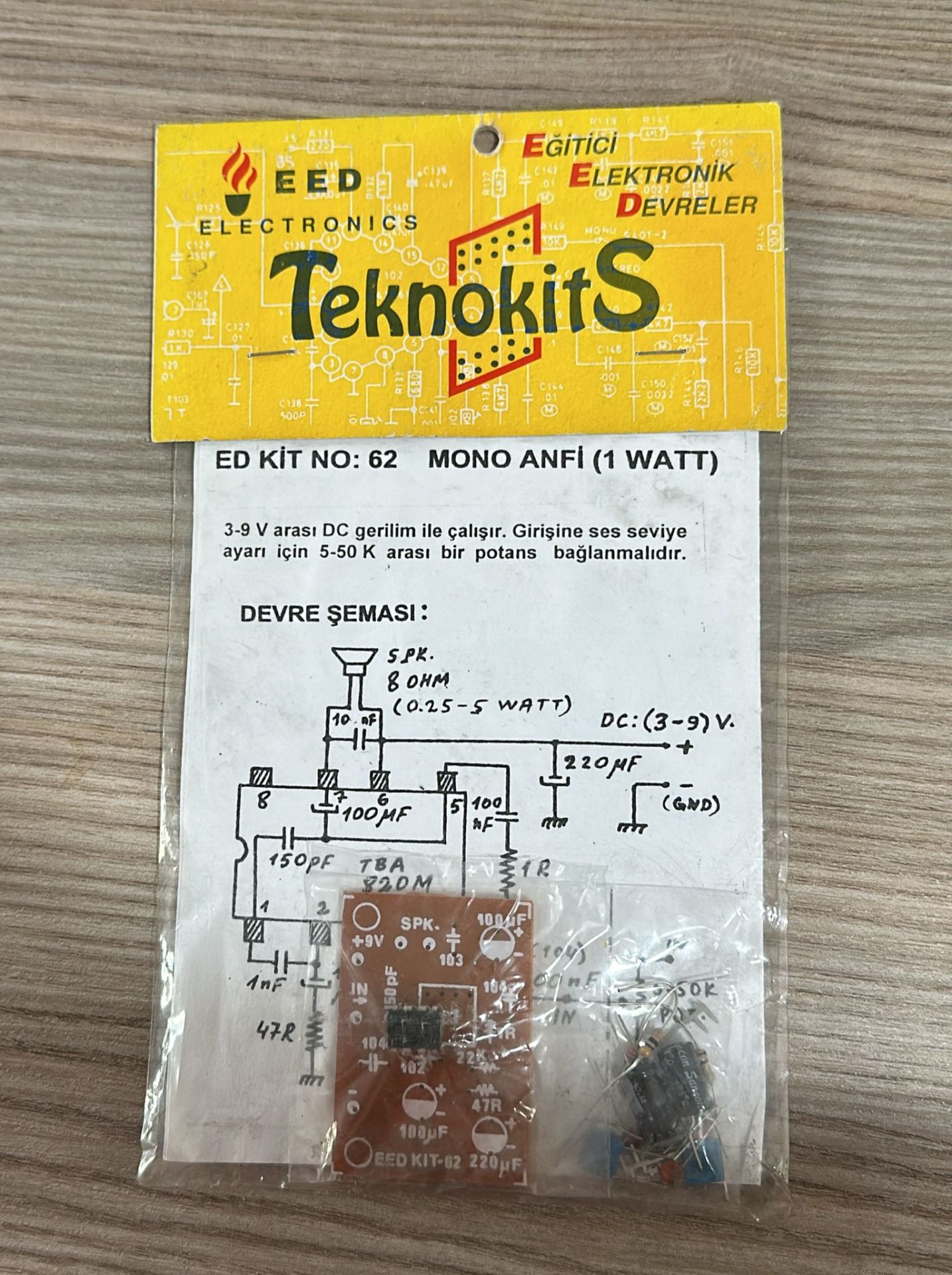 EED KİT NO:62 Mono Anfi ( 1 watt )