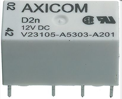 Schrack V23079-A2001-B301 005 VDC 2 C/O 05A TELEKOM RÖLE 140 mW
