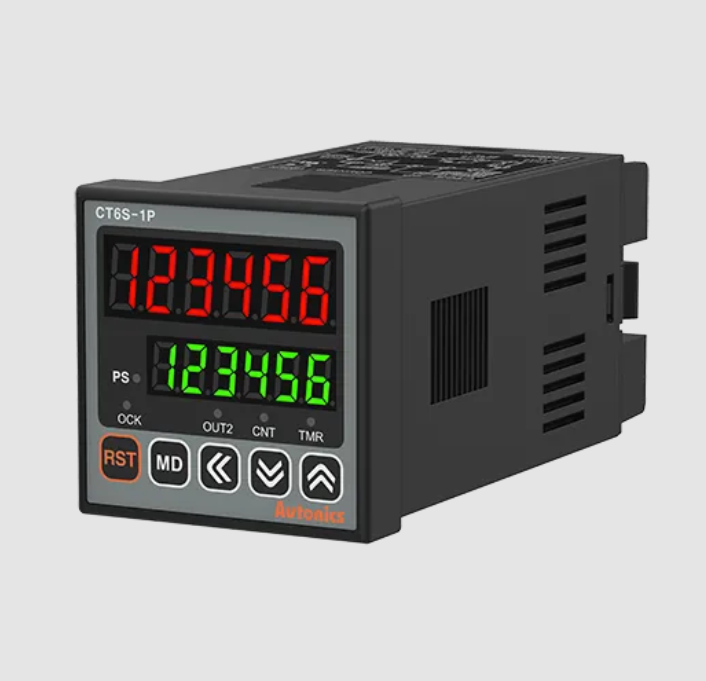 CT6S-1P2T 48X48mm 24VAC/24-48VDC Dokunmatik Tuşlu Sayıcı-Zamanlayıcı