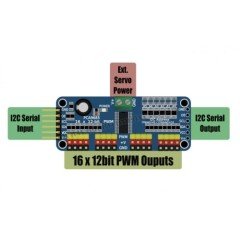 PCA9685 I2C 16 Kanal 12 Bit PWM Kontrolör Kartı