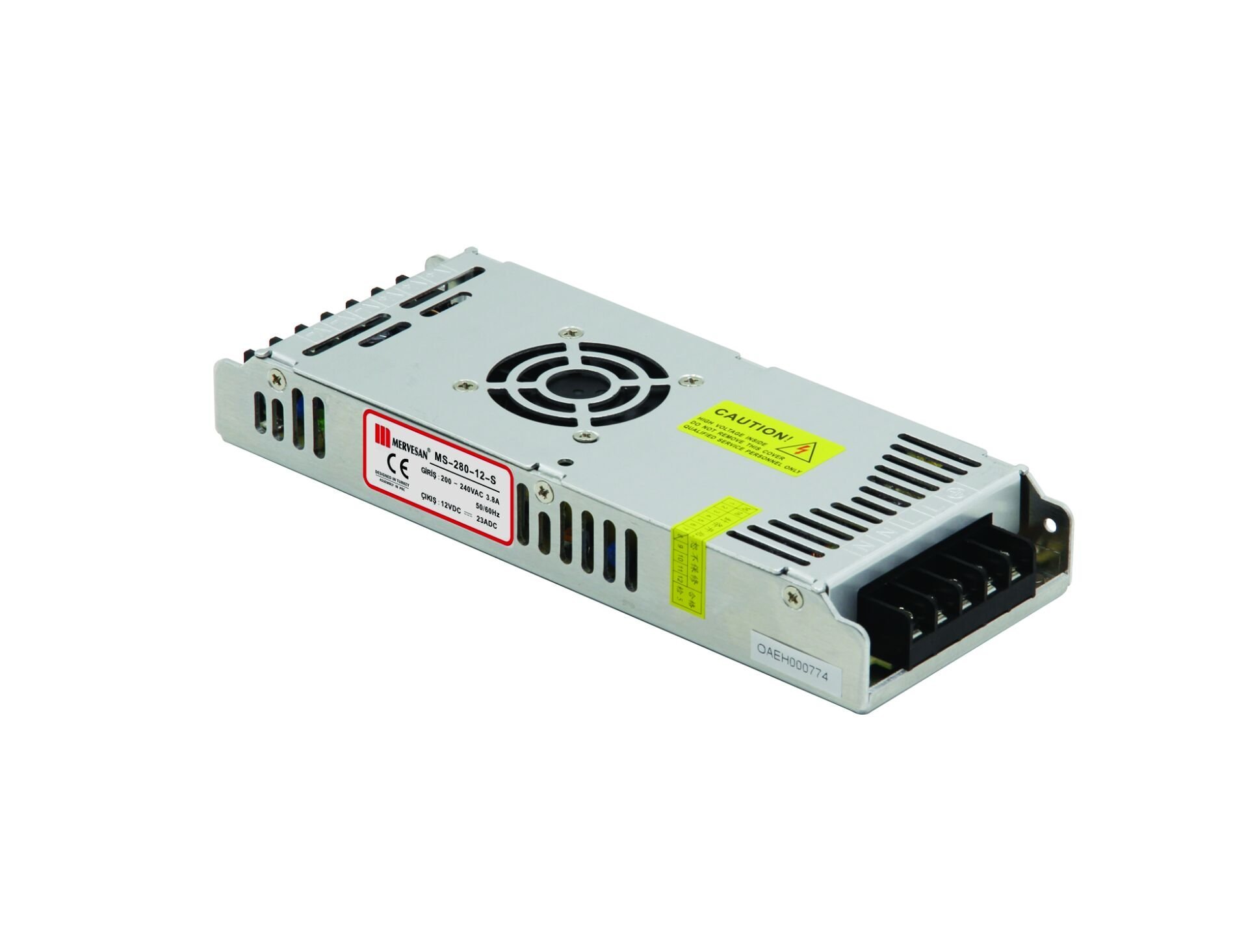 280W 12V DC 23A Metal Kasa Slim Güç Kaynağı