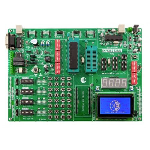EXPKİTS EXM1 8 Bit Microchip PIC Geliştirme Eğitim Kartı