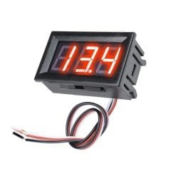 Voltmetre 0.56w 0-30V 3 Telli Kırmızı