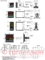 ET9420 230VAC-RS PID Dijital Termostat 96x96mm