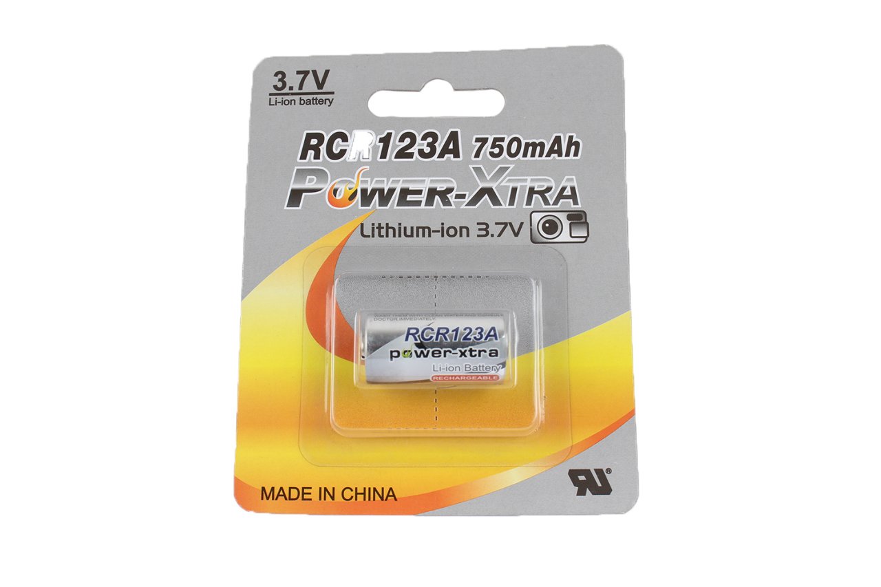 Power-Xtra RCR123A 3.7V 750mAh Lityum Şarjlı Pil