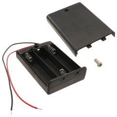 3xAA Tipi Kapaklı Switch'li Pil Yuvası