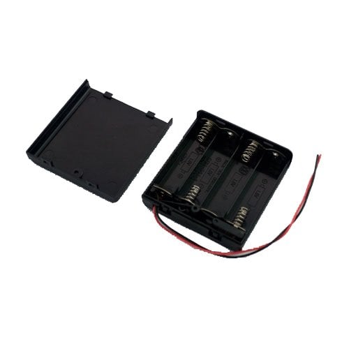 4xAA Tipi Kapaklı Switch'li Pil Yuvası