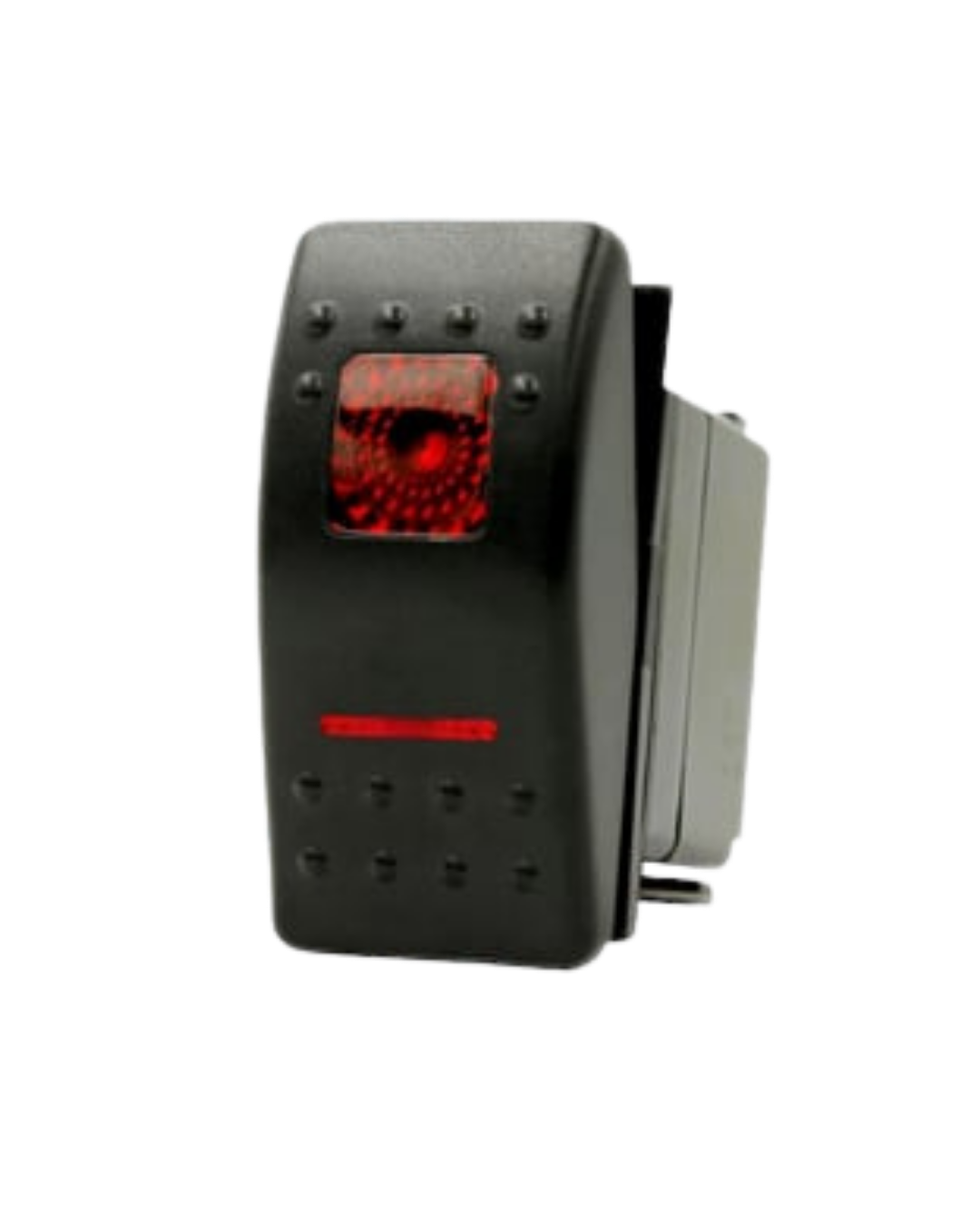 IC-134M-3 Marin Switch Kare + Çizgi Işıklı On-Off-On