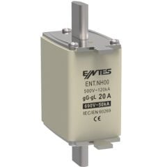 ENTES ENT.NH00 20A 500V gG 120kA NH Bıçaklı Sigorta | M5007