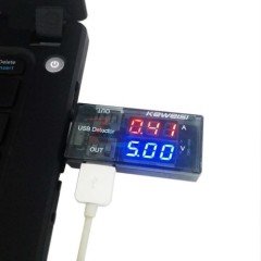 USB Voltmetre Çift Çıkışlı