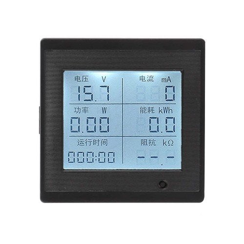 DC 6-200V 20A Dijital Voltmetre Ampermetre Wattmetre