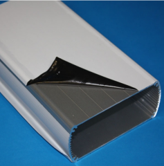 AL-105-10 110 x 50 x 100mm Alüminyum Profil Kutu Siyah Eloksal - Siyah (Kulaklı) - Siyah