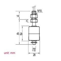 Metal Su Seviye Sensörü 65mm