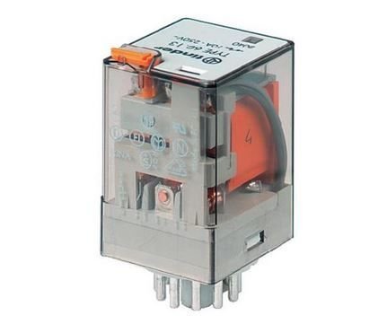 60.12.8.012.0040 8 Pinli; Soket Tipi; AgNi; 2CO 10A; 12V AC