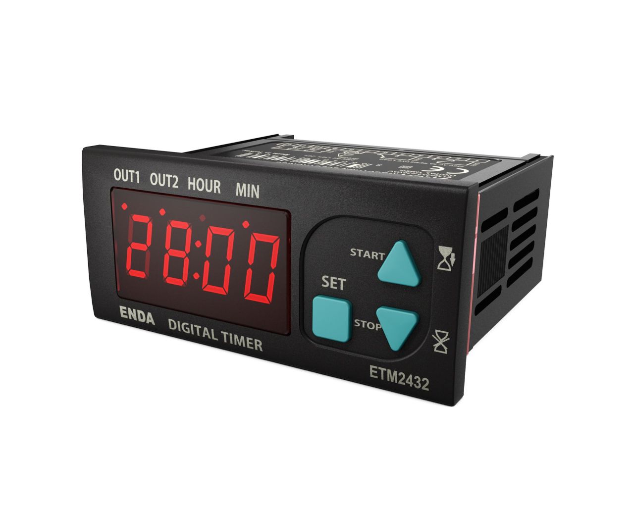 ETM2432 24VAC/DC Dijital Zaman Rölesi 77x35