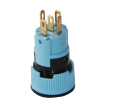 16mm Plastik LED'li Yaylı Buton