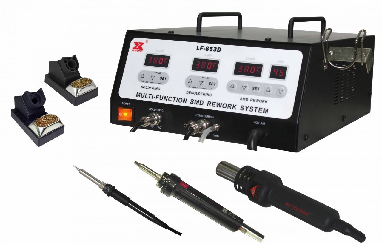 LF853D Vakum+Kalem Havya+Sıcak Hava Üfleme 3 Lü Set - Xytronic