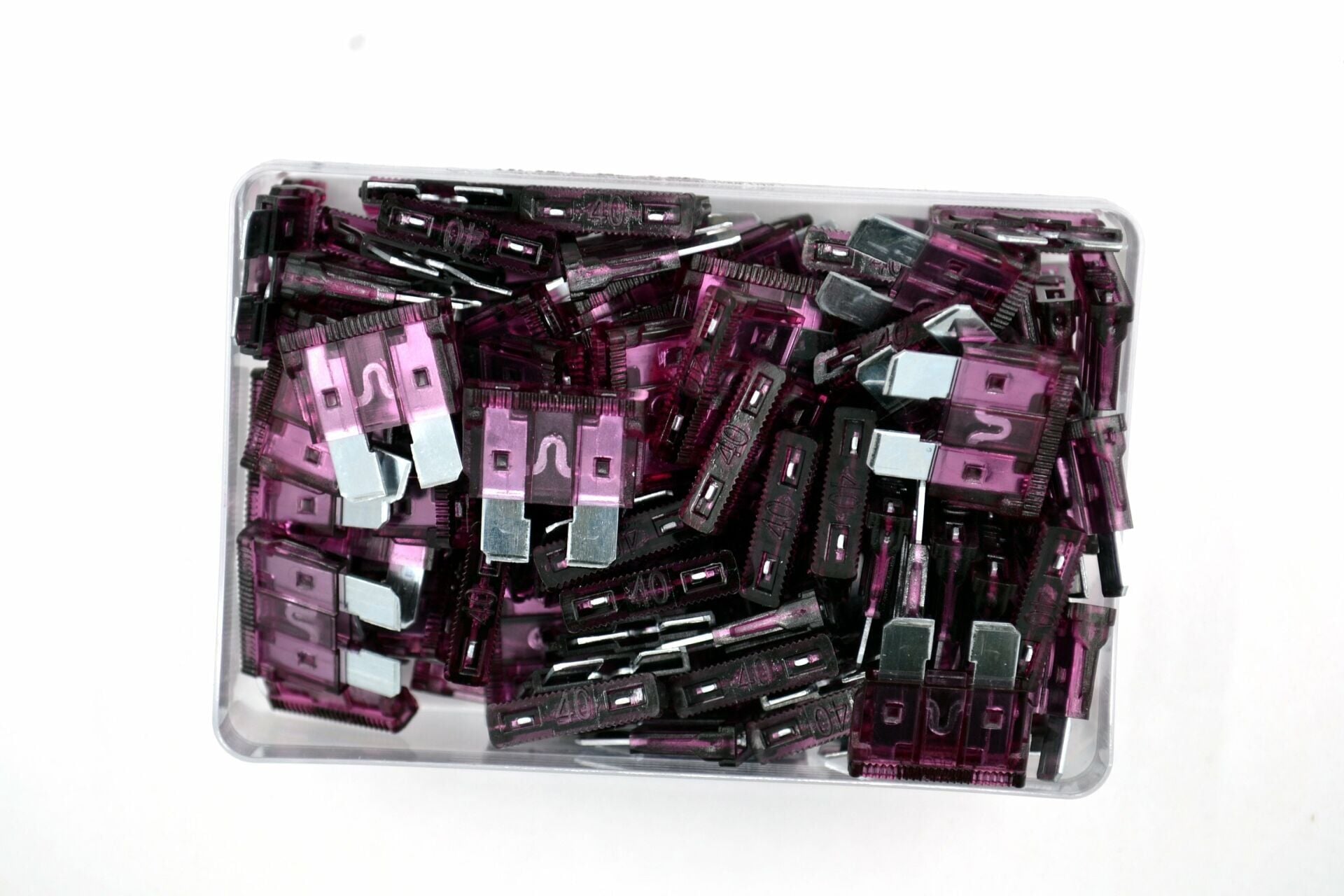 100 Adet 40A Kahverengi Standart Oto Bıçak Sigorta 12V - 32V DC