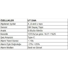 Unit UT 334A Radyasyon Dozu Test Cihazı