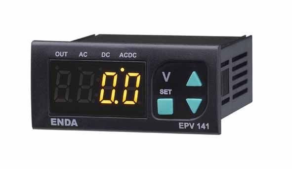 Enda EPV242-R AC/DC Voltmetre 230VAC Röle Çıkışlı 77x35