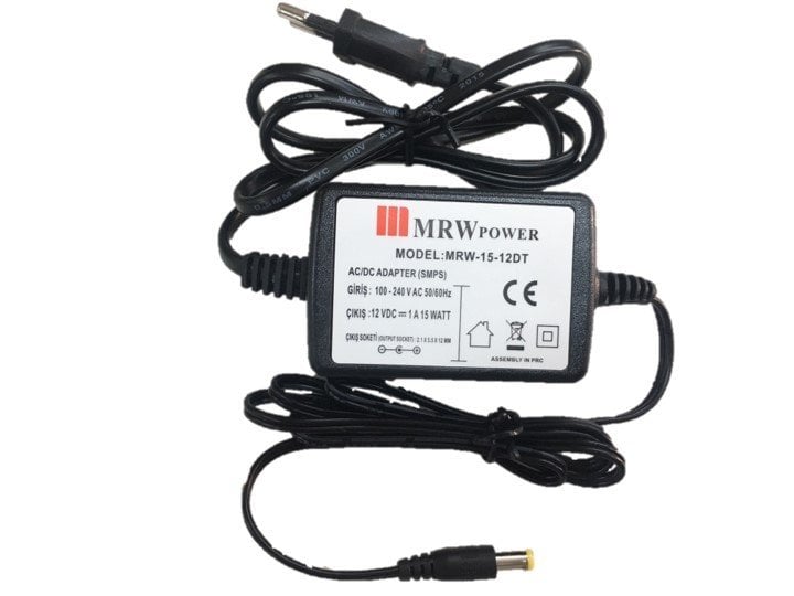 Mervesan Mrw-15-12dt 12 Vdc 1a 12w Sabit Eco Seri Masa Üstü Adaptör