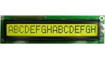 Lcd Mod 16*1 122x33x9.5mm Led Yellow Green