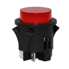 Basmalı Yuvarlak Kalıcı Anahtar 25mm 4P