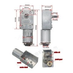 JGY-370B DC Motor 12V 30Rpm Enkoderlı